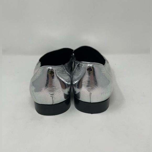 Kate Spade New York METALLIC SILVER Women's Genevieve Loafers, US 7.5 - Picture 4 of 14